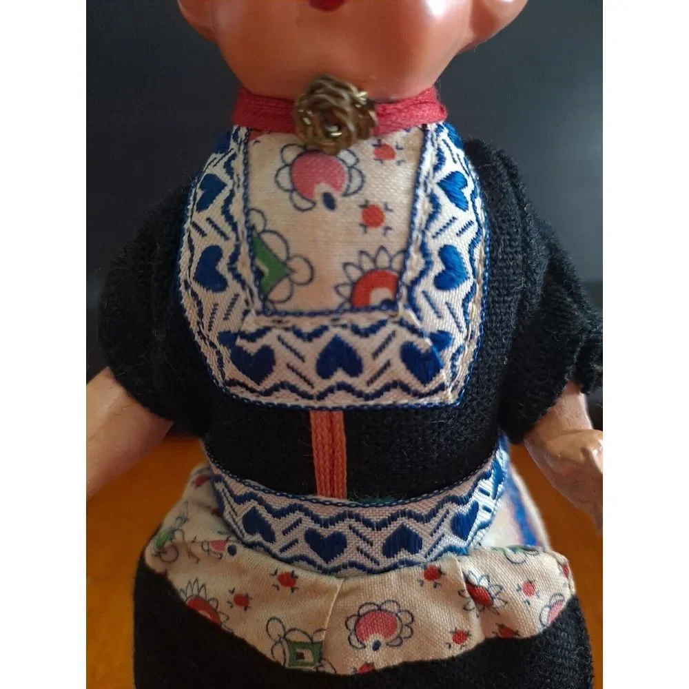 Antique Bisque Head Dutch Lassie Costumed‎ Doll 1900s Dress